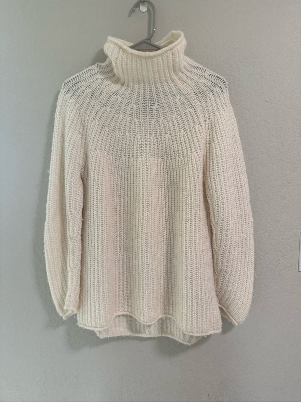 Rag & Bone Alpaca Merino Turtleneck Sweater Ivory XS